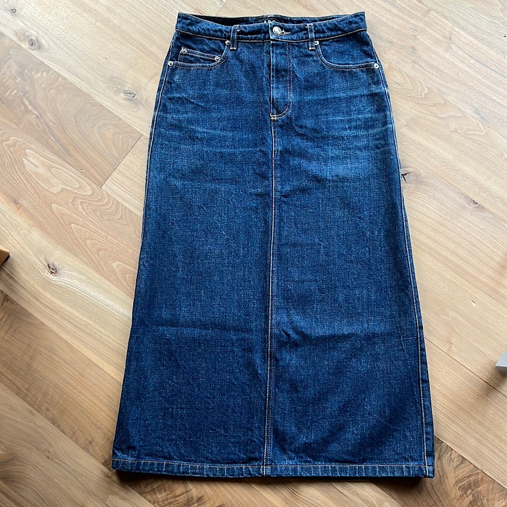 Authentic Y2K A.P.C. denim maxi skirt